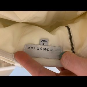 Off white strapless Adelyn Rae jumpsuit